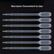 Alternative angle showing underlying build quality of StonyLab Graduated Plastic Pipette Droppers