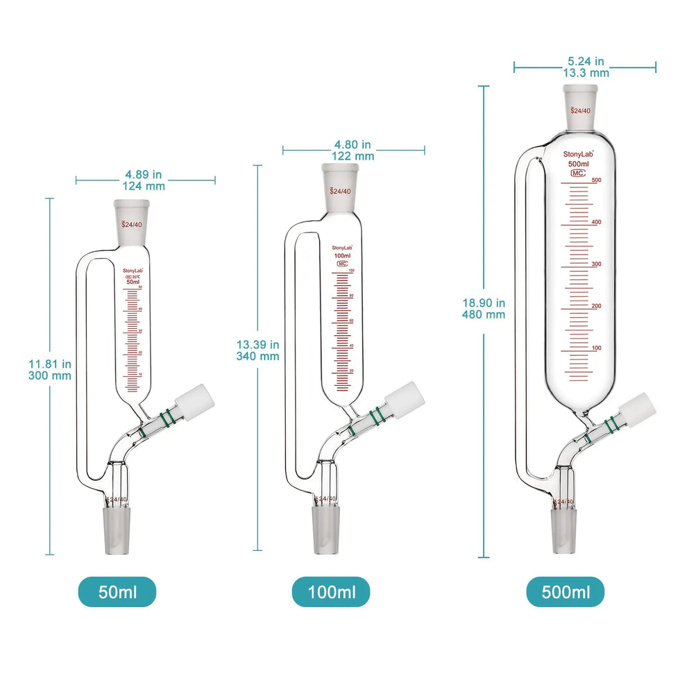 Pressure Equalizing Addition Funnel 24/40 Joint | StonyLab