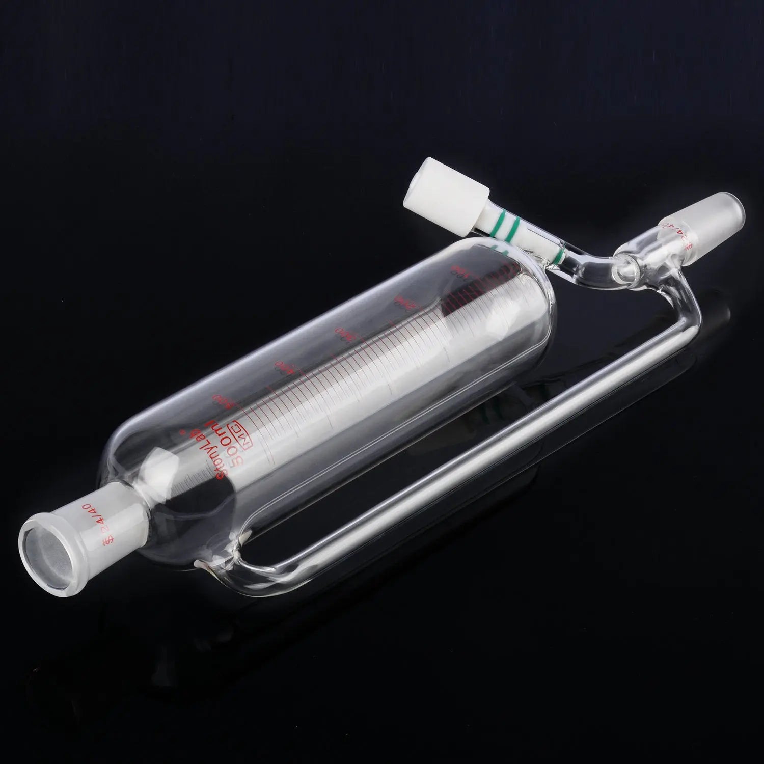 Graduated Pressure Equalizing Addition Funnel, 24/40 Joint,50/100/500 ml Funnels-Pressure Equalizing Addition