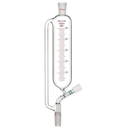Graduated Pressure Equalizing Addition Funnel, 24/40 Joint,50/100/500 ml Funnels-Pressure Equalizing Addition 500 ml