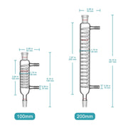 Graham Condenser, 14/20 Joint, 100-200 mm Condensers-Graham Condensers