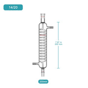 Graham Condenser, 200-500 mm Length, 14/20, 19/22, 24/40 Joint Sizes Condensers-Graham Condensers