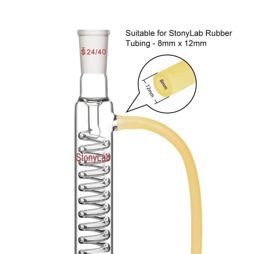 Graham Condenser, 200-500mm Length, 14/20, 19/22, 24/40 Joint Sizes Condensers-Graham Condensers