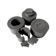 Side view and dimensional layout of the durable StonyLab Custom Graphite Products