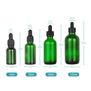 Close-up view showing the precise design and material of StonyLab Green Dropper Bottle
