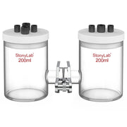 Comprehensive product view and setup components for StonyLab H-Type Electrolytic Cells [50-500 ml]