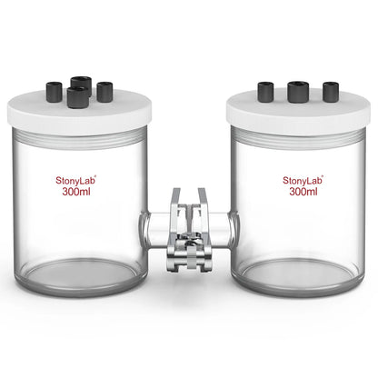 H-Type Electrolytic Cells [50-100 ml] Electrolyzer-H-Type 300 ml