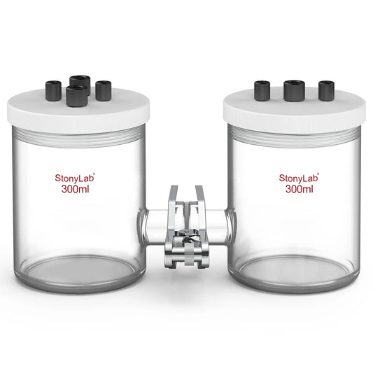 H-Type Electrolytic Cells [50-100 ml] Electrolyzer-H-Type 300 ml