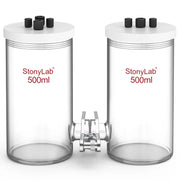 Comprehensive product view and setup components for StonyLab H-Type Electrolytic Cells [50-500 ml]