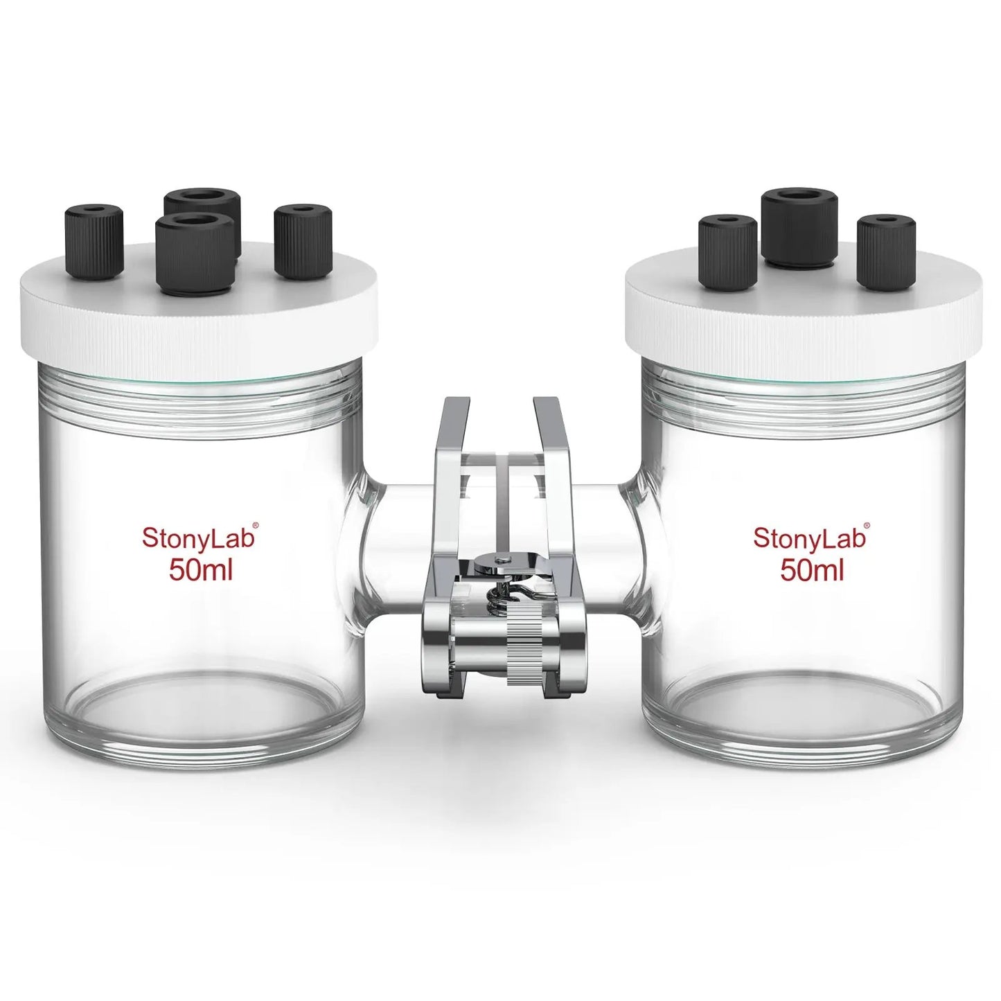 H-Type Electrolytic Cells [50-500 ml] Electrolyzer-H-Type 50 ml