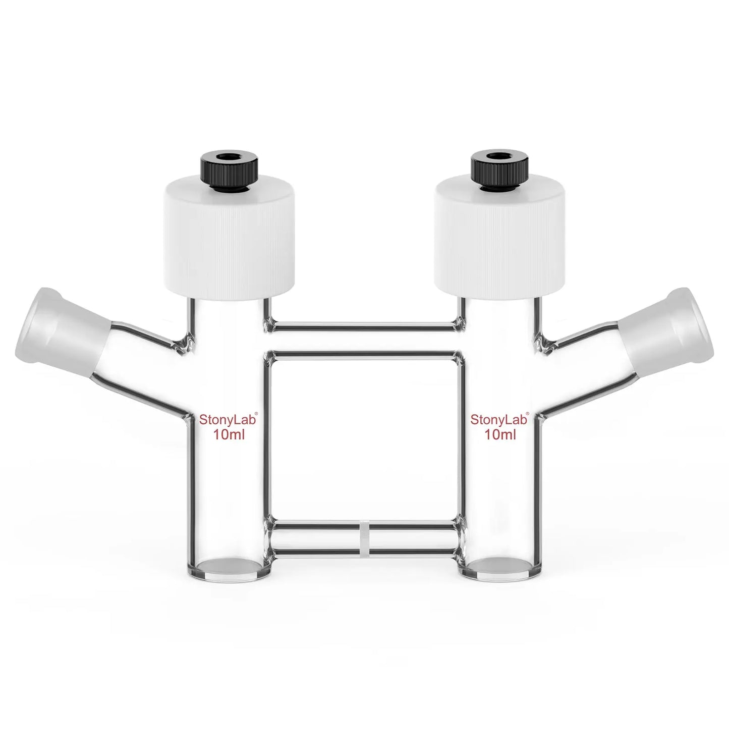H-Type Electrolytic Cells with Fine Glass Frit Salt Bridg, 14/20 Joints Both Sides [5-15 ml]
