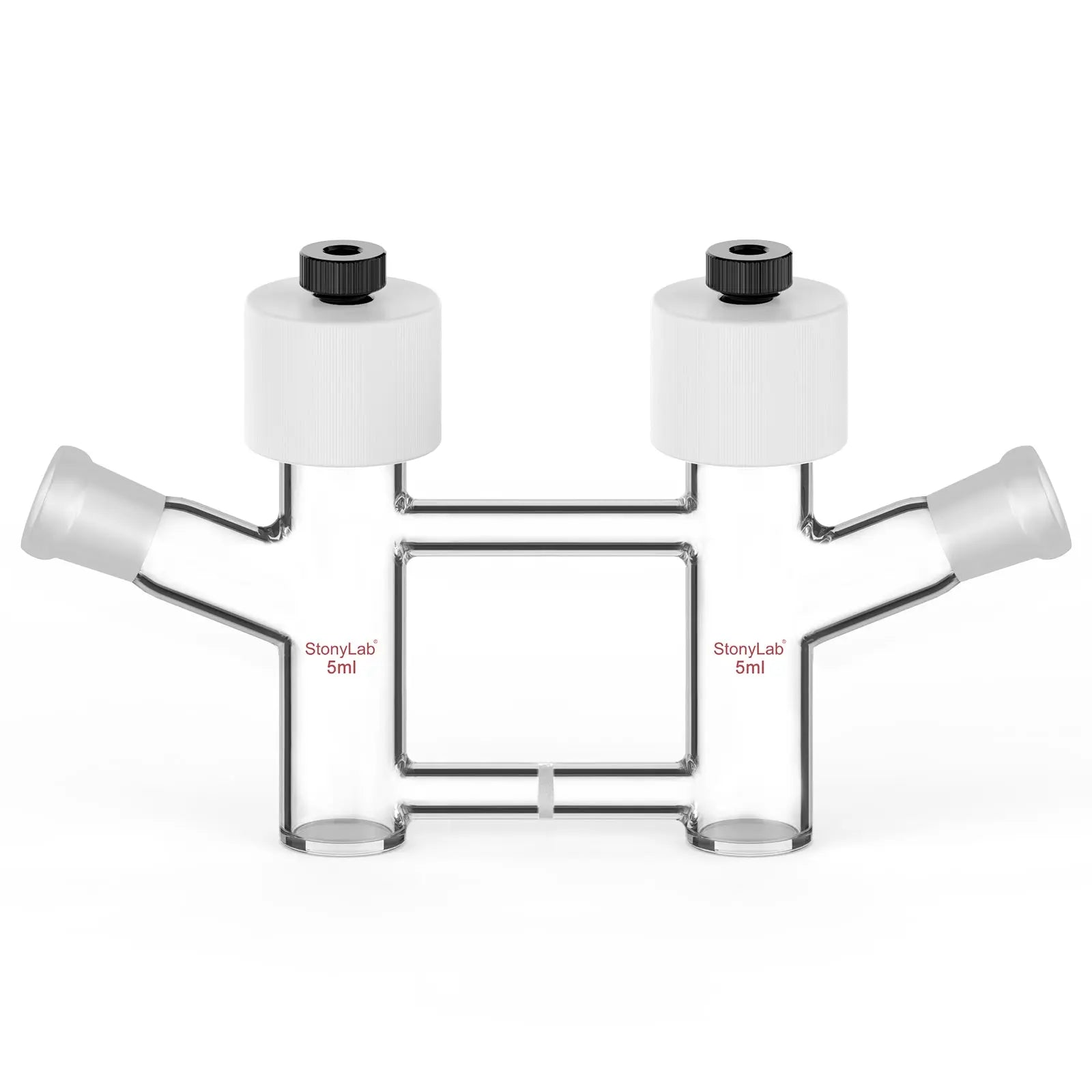 H-Type Electrolytic Cells with Fine Glass Frit Salt Bridg, 14/20 Joints Both Sides [5-15 ml]