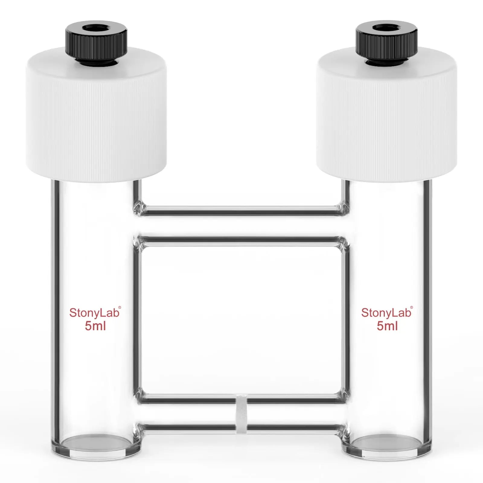 StonyLab H-Type Electrolytic Cells with Fine Glass Frit Salt Bridge [5-15 ml] for professional laboratory applications