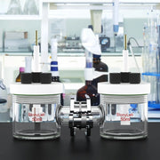 Comprehensive product view and setup components for StonyLab H-Type Electrolytic Cells with Two Electrodes [50-500 ml]