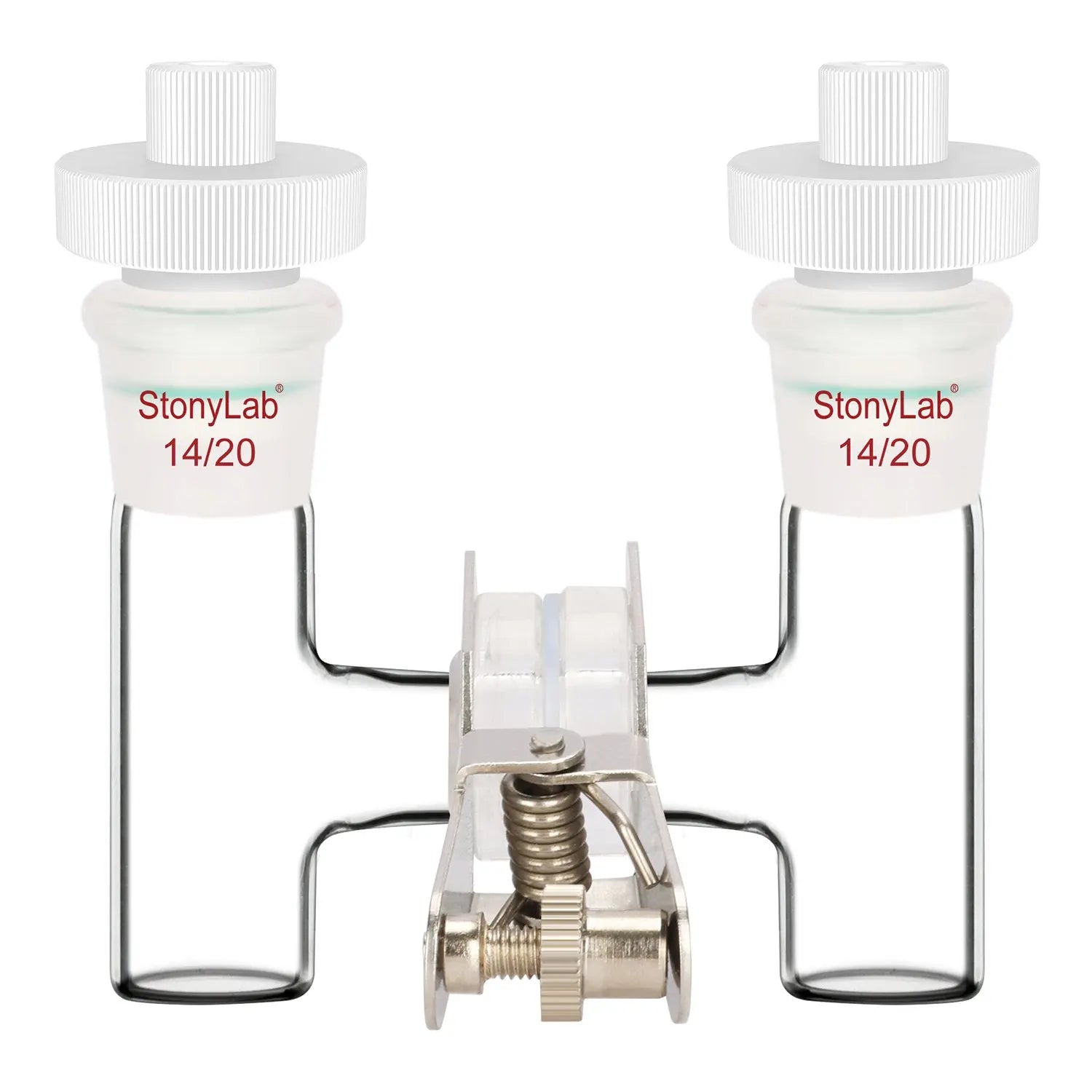 Close-up view showing the precise design and material of StonyLab H-Type Electrolytic Cells [5-20 ml]