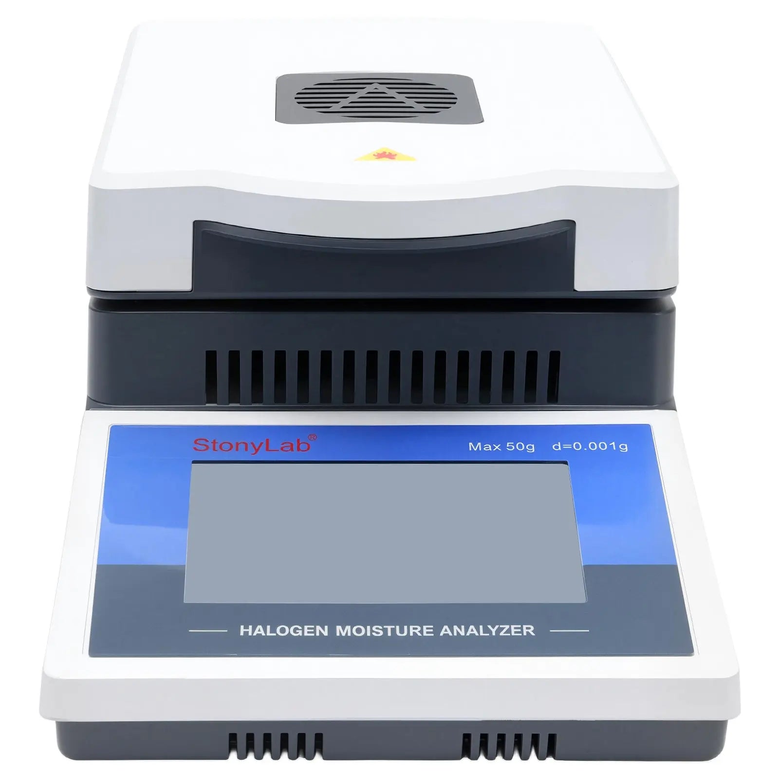 Comprehensive product view and setup components for StonyLab Halogen Moisture Analyzer