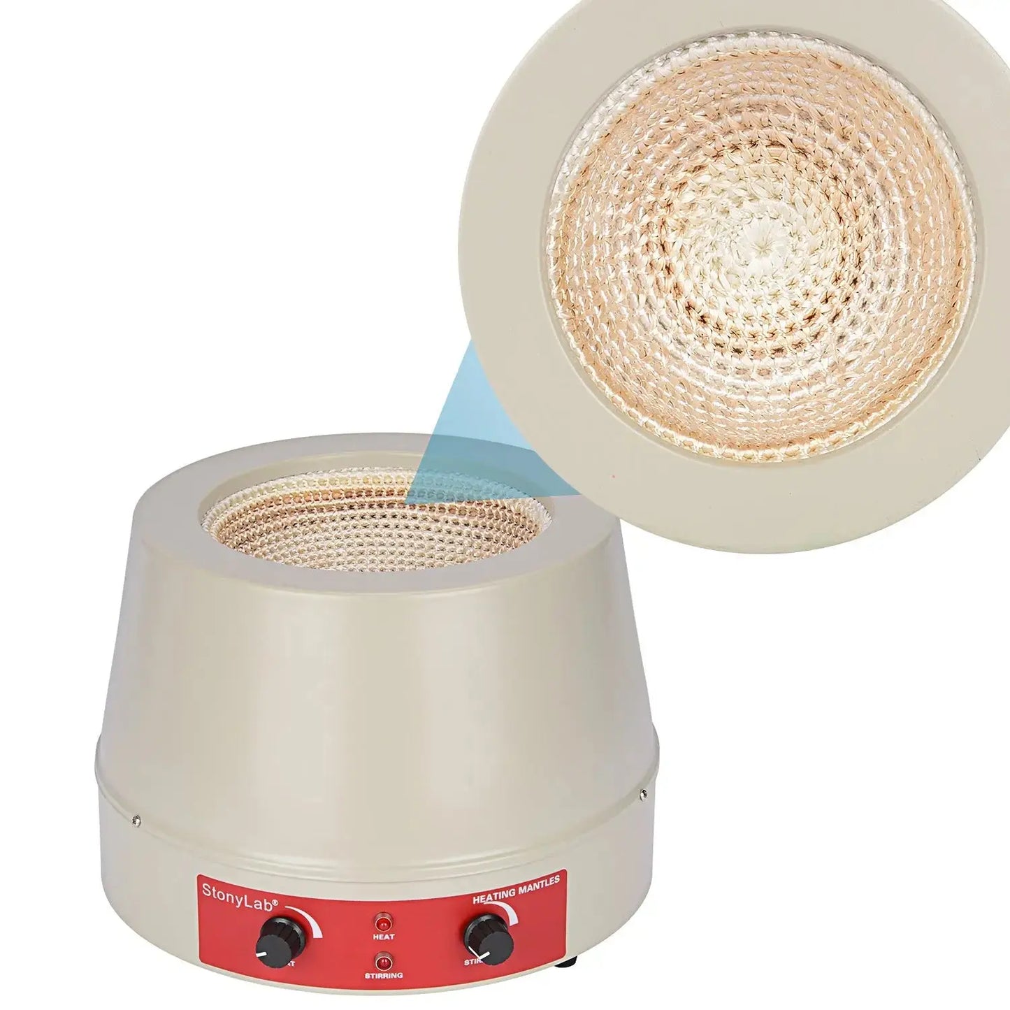 Heating Mantle, Magnetic Stirrer 0-1600 RPM Temperature Control 450? - StonyLab Heating Mantles 