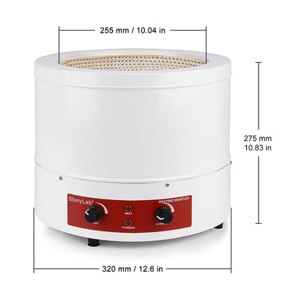 Heating Mantle, Magnetic Stirrer 0-1600 RPM Temperature Control 450℃ - StonyLab Heating Mantles 