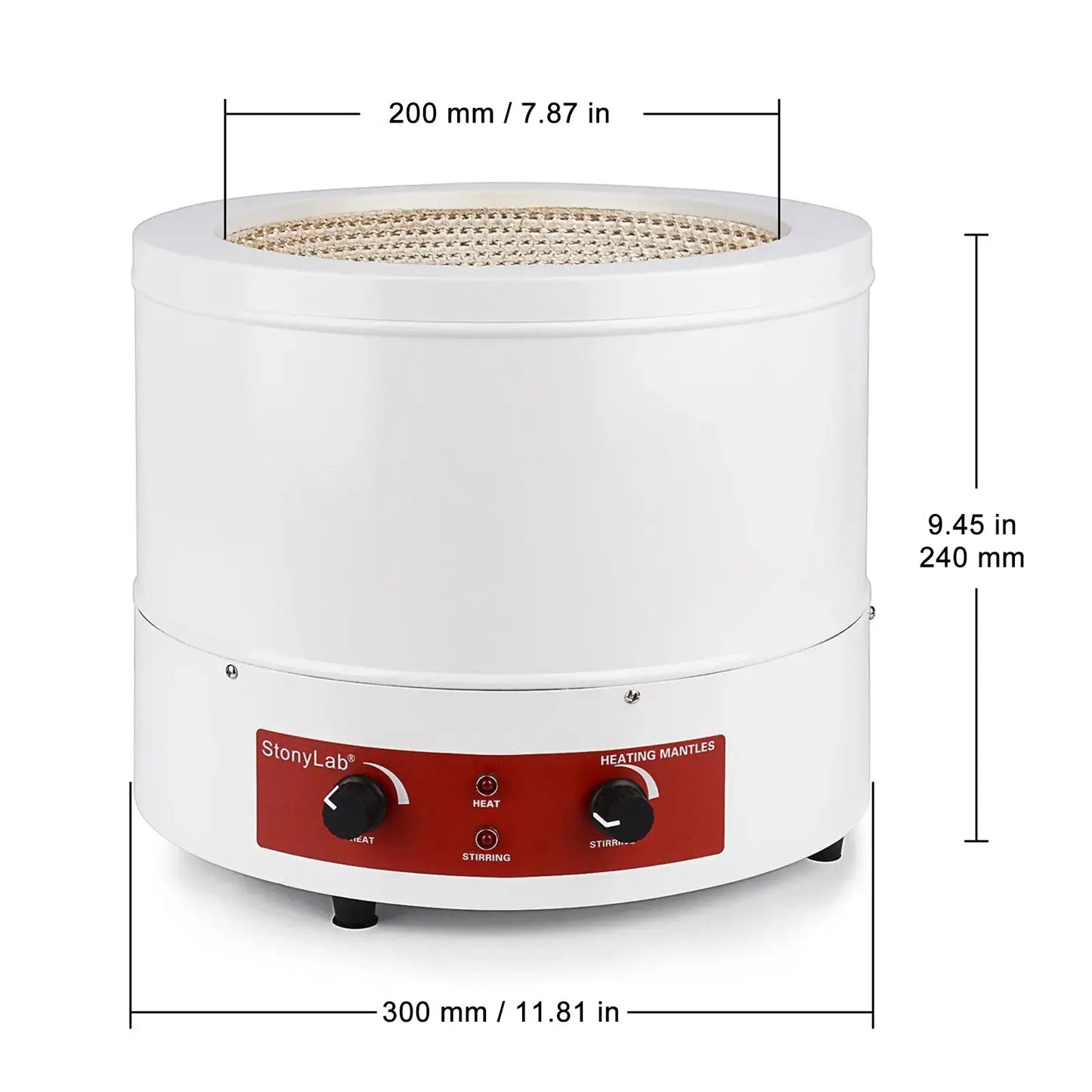 Heating Mantle, Magnetic Stirrer 0-1600 RPM, Maximum Temperature: 380°C Heating Mantles