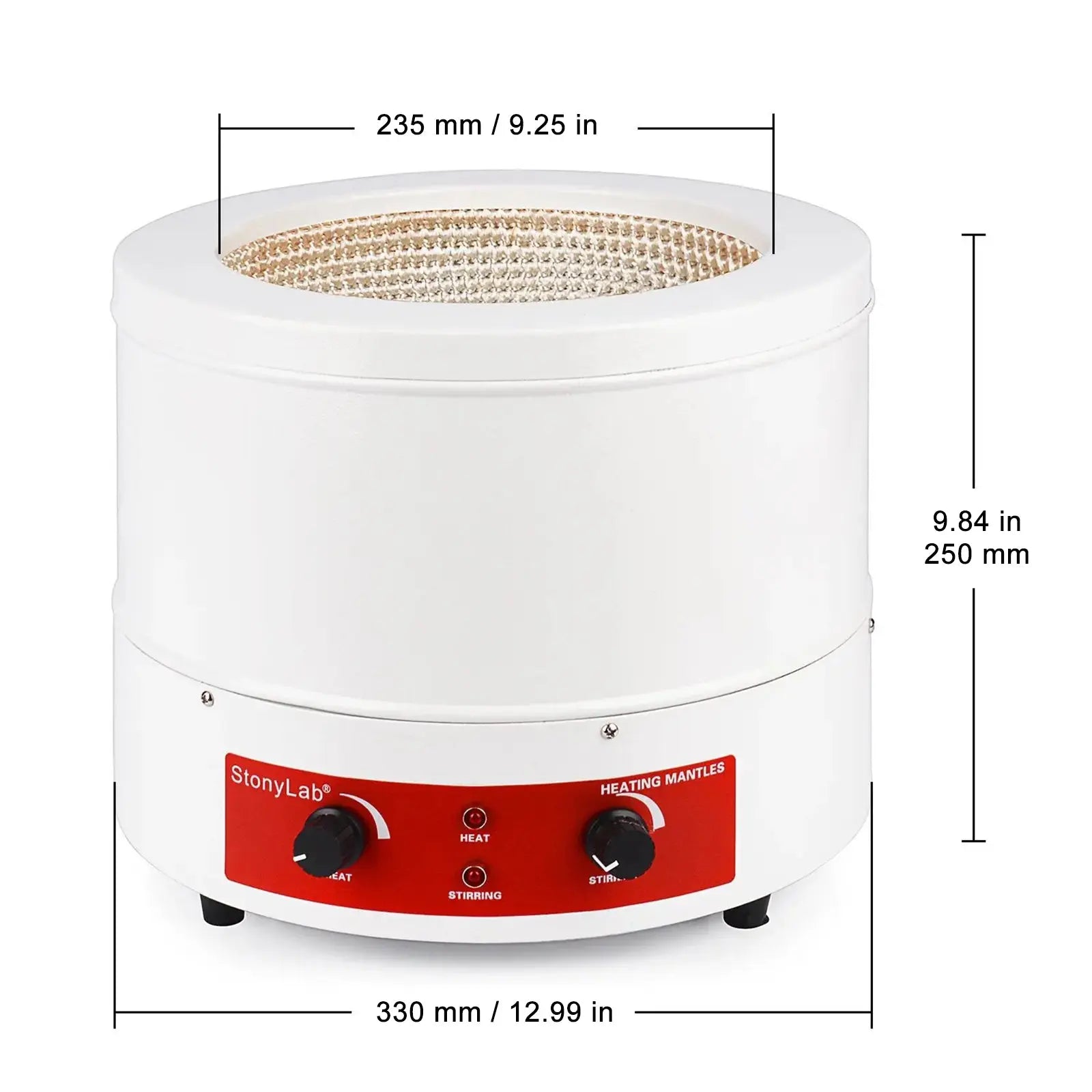 Alternative angle showing underlying build quality of StonyLab Heating Mantle