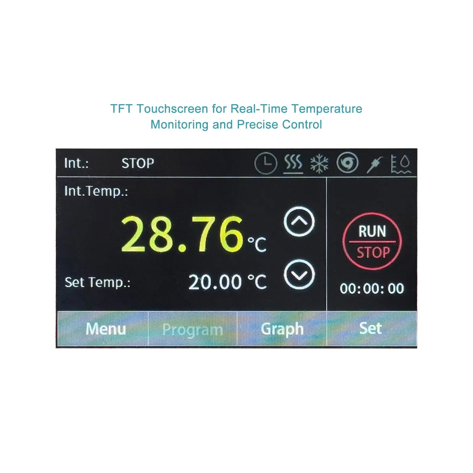 Close-up view showing the precise design and material of StonyLab Heating & Cooling Circulator