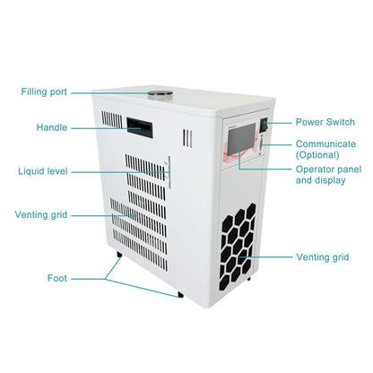 Heating & Cooling Circulator, 3-9 L Bath Volume, -40 to 100°C, 12–22 L/min Flow Rate Circulators
