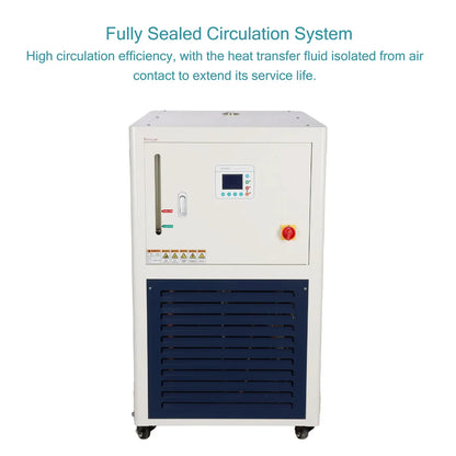 Laboratory heating and cooling circulator for chemical reactions, material testing and reactor temperature control from -40 to 220°C StonyLab