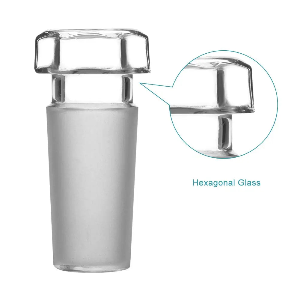 Side view and dimensional layout of the durable StonyLab Glass Stoppers