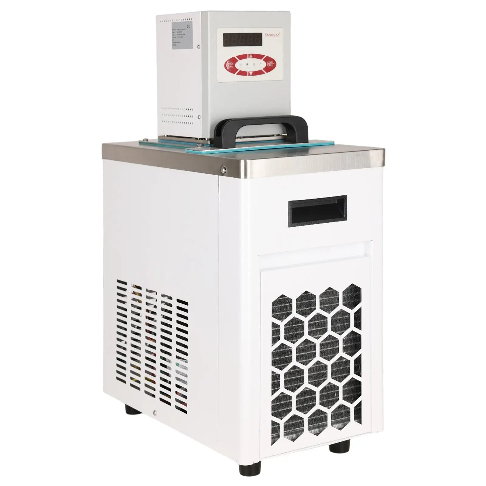 Close-up view showing the precise design and material of StonyLab Heating & Cooling Circulator