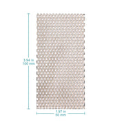 Close-up view showing the precise design and material of StonyLab High-Purity Titanium Mesh Cathode Electrode (Uncoated)