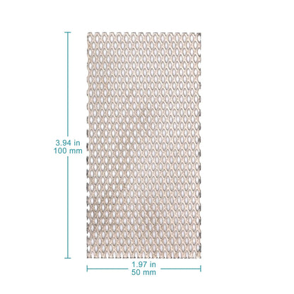 High-Purity Titanium Mesh Cathode Electrode (Uncoated), 50 x 100 x 1 mm, for Electrolysis