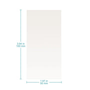 High-Purity Titanium Mesh/Sheet Cathode Electrode (Uncoated), 50 x 100 x 1 mm, for Electrolysis Ti-Cathode
