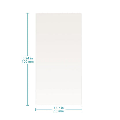 High-Purity Titanium Mesh/Sheet Cathode Electrode (Uncoated), 50 x 100 x 1 mm, for Electrolysis Ti-Cathode