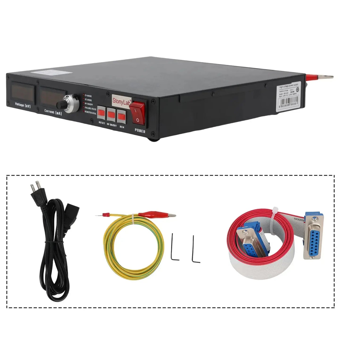 High Voltage Power Supply, 1mA, 0 to ±30/50 kV High Voltage Power Supply