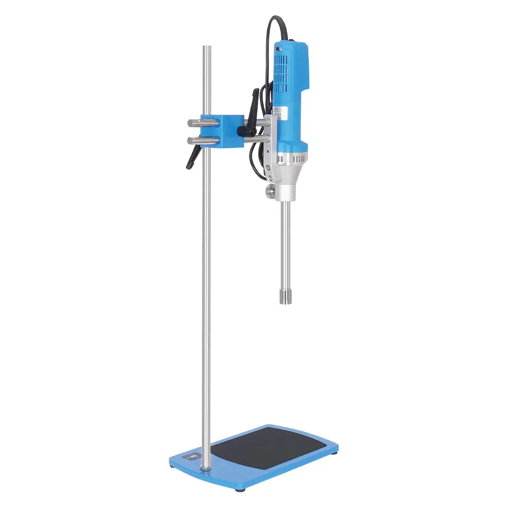 Side view and dimensional layout of the durable StonyLab Homogenizer with Multiple Rotor-Stator Assemblies