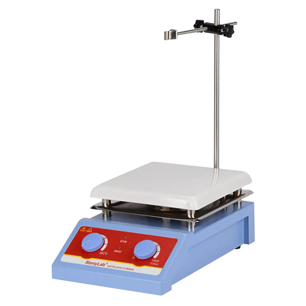 Close-up view showing the precise design and material of StonyLab Heating Magnetic Stirrer