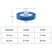 Hydrophilic nylon syringe filter for aqueous and organic sample filtration with high mechanical strength for laboratory use StonyLab