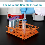Hydrophilic nylon syringe filter for aqueous and organic sample filtration with high mechanical strength for laboratory use StonyLab