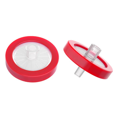 Hydrophilic PTFE syringe filter for aqueous and organic solution filtration with chemical resistance and low adsorption StonyLab
