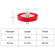 Hydrophilic PTFE syringe filter for aqueous and organic solution filtration with chemical resistance and low adsorption StonyLab