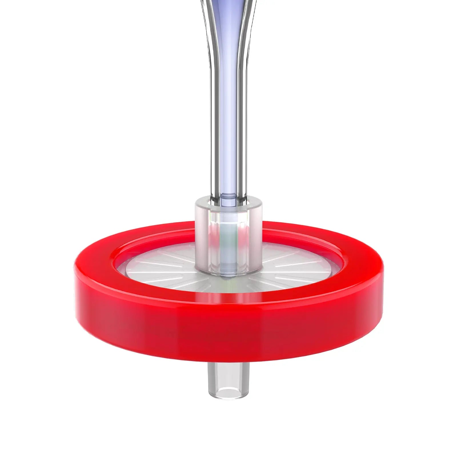 Hydrophilic PTFE syringe filter for aqueous and organic solution filtration with chemical resistance and low adsorption StonyLab