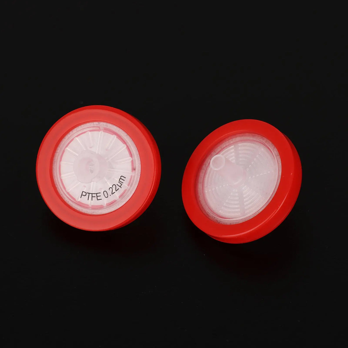 Hydrophilic PTFE syringe filter for aqueous and organic solution filtration with chemical resistance and low adsorption StonyLab