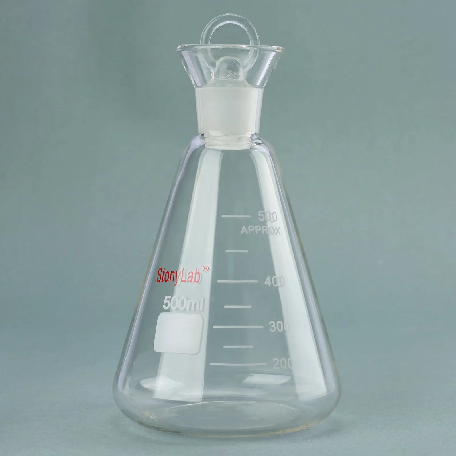 Detailed structural assembly component for StonyLab Iodine Flask with Stopper