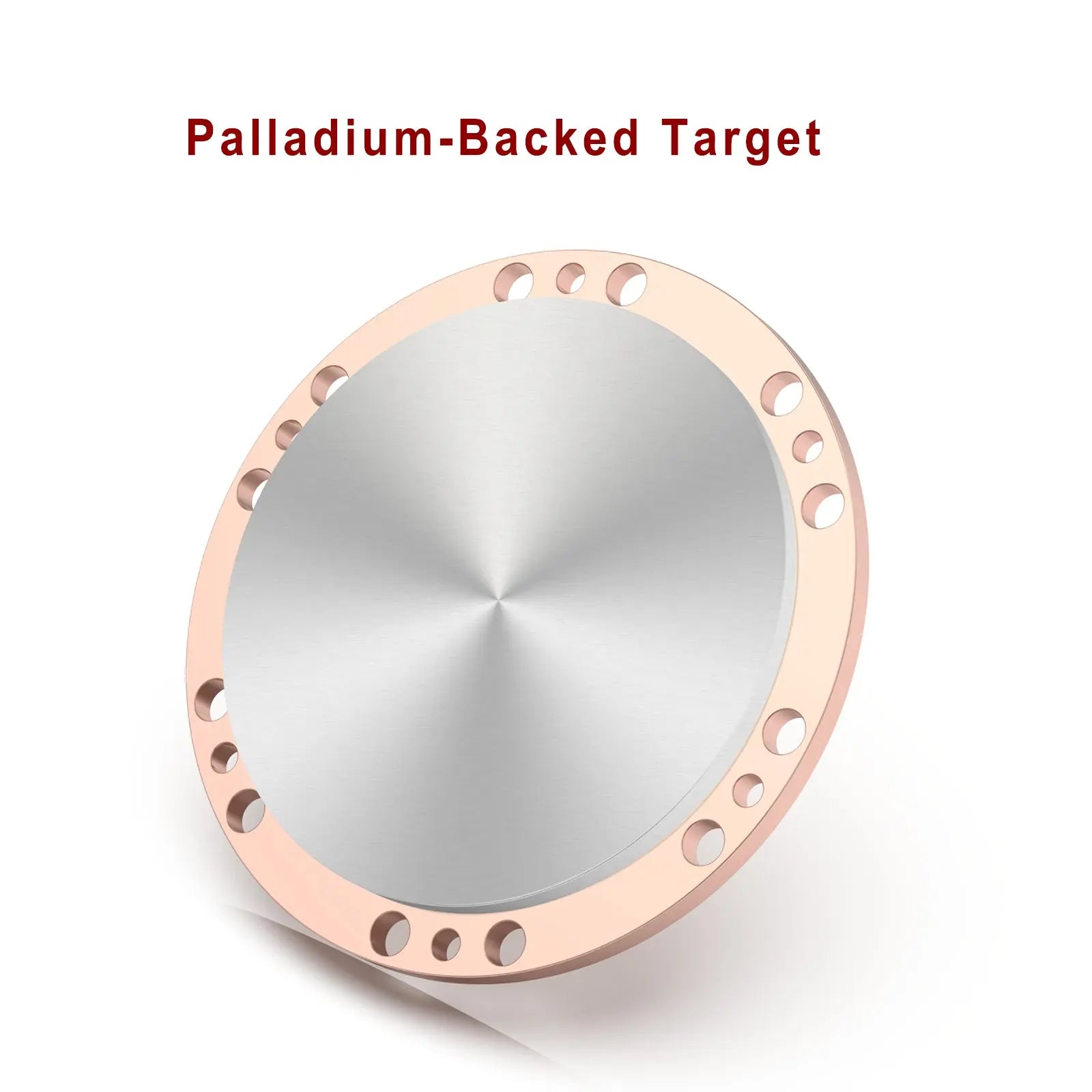Alternative angle showing underlying build quality of StonyLab Iron (Fe) Sputtering Target