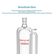 Comprehensive product view and setup components for StonyLab Jacketed Pressure Equalizing Addition Funnel