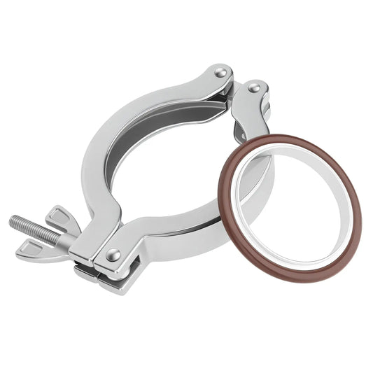 KF25 stainless steel vacuum quick-connect clamp for connecting freeze dryers and vacuum pumps with KF25 vacuum hose StonyLab