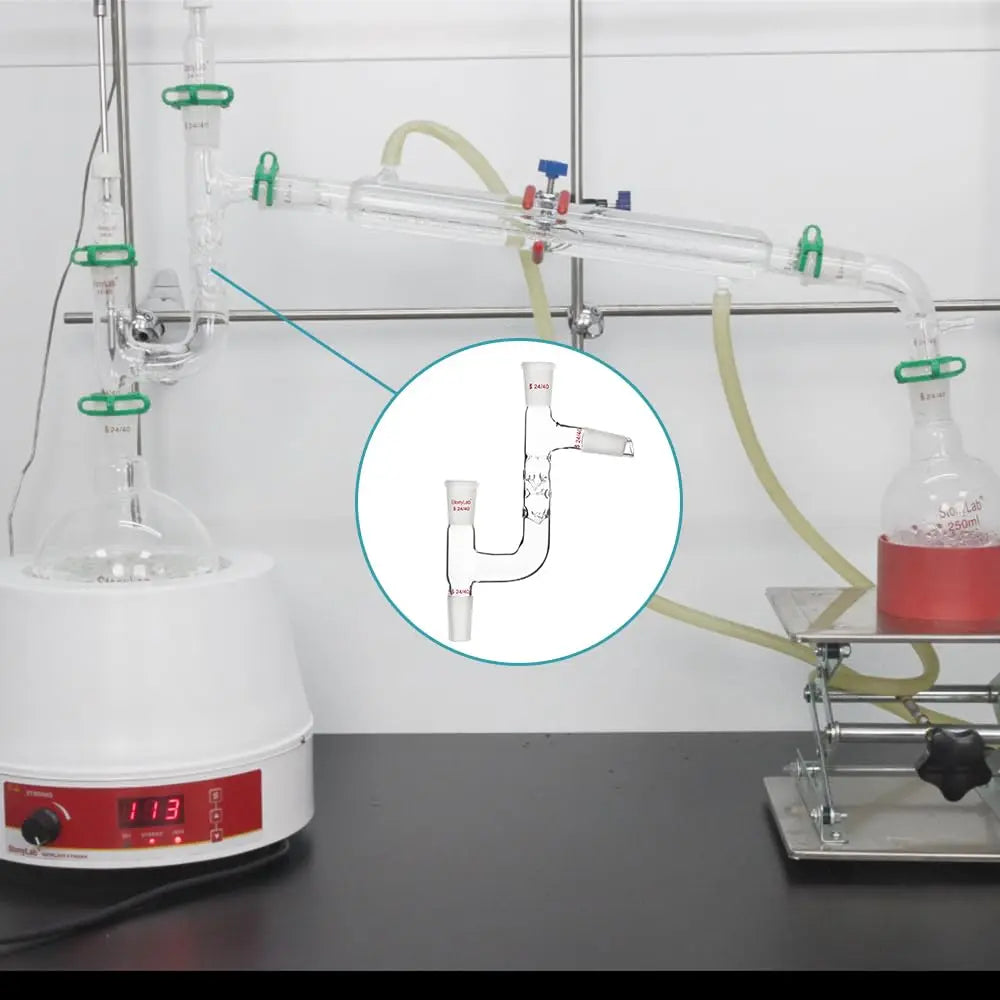 Detailed structural assembly component for StonyLab Kjeldahl Distillation Adapter 4-Way