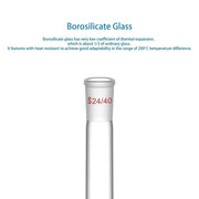 Side view and dimensional layout of the durable StonyLab Kjeldahl Flask