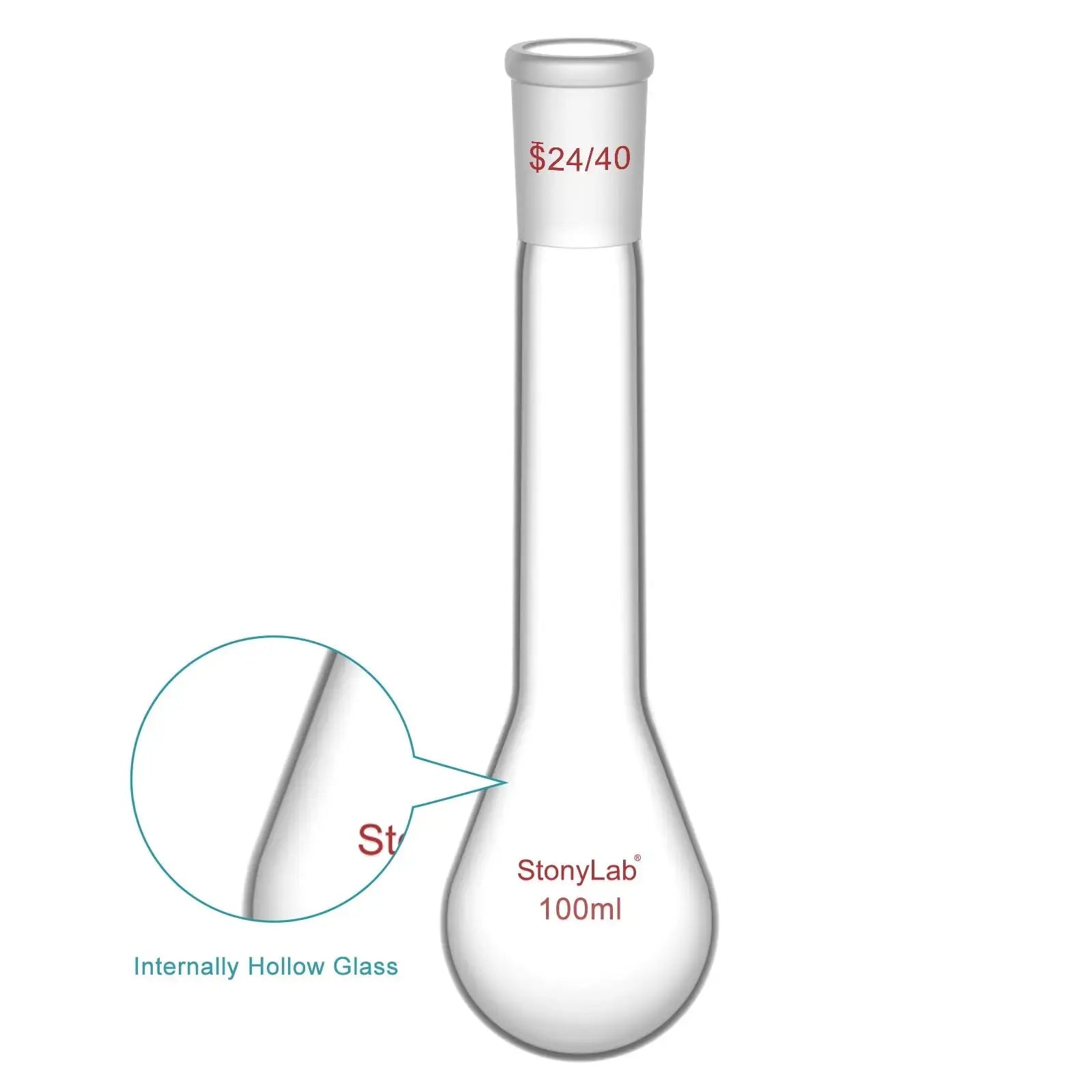 Kjeldahl Flask, 24/40 Joint, 100/500 ml Flasks-Round Bottom-1 Neck