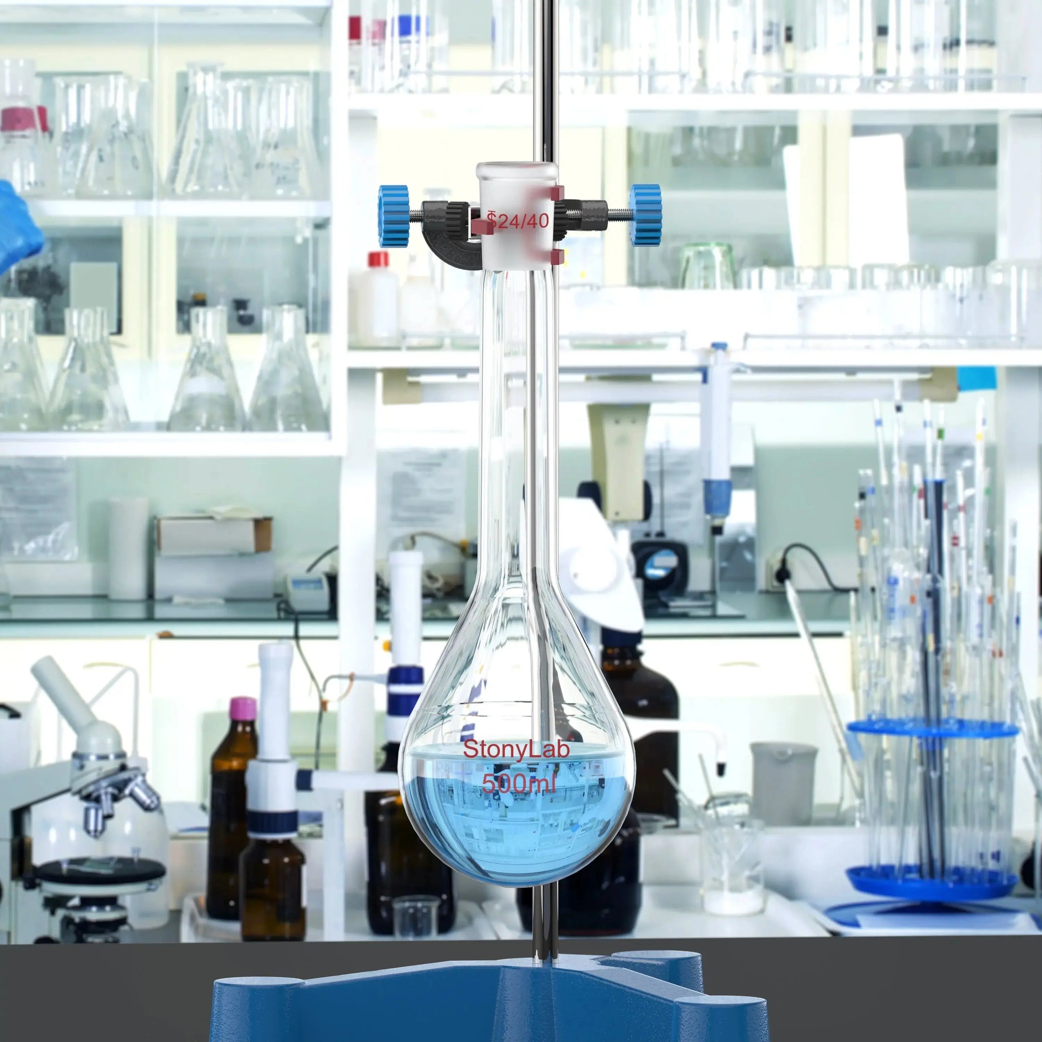 Detailed structural assembly component for StonyLab Kjeldahl Flask